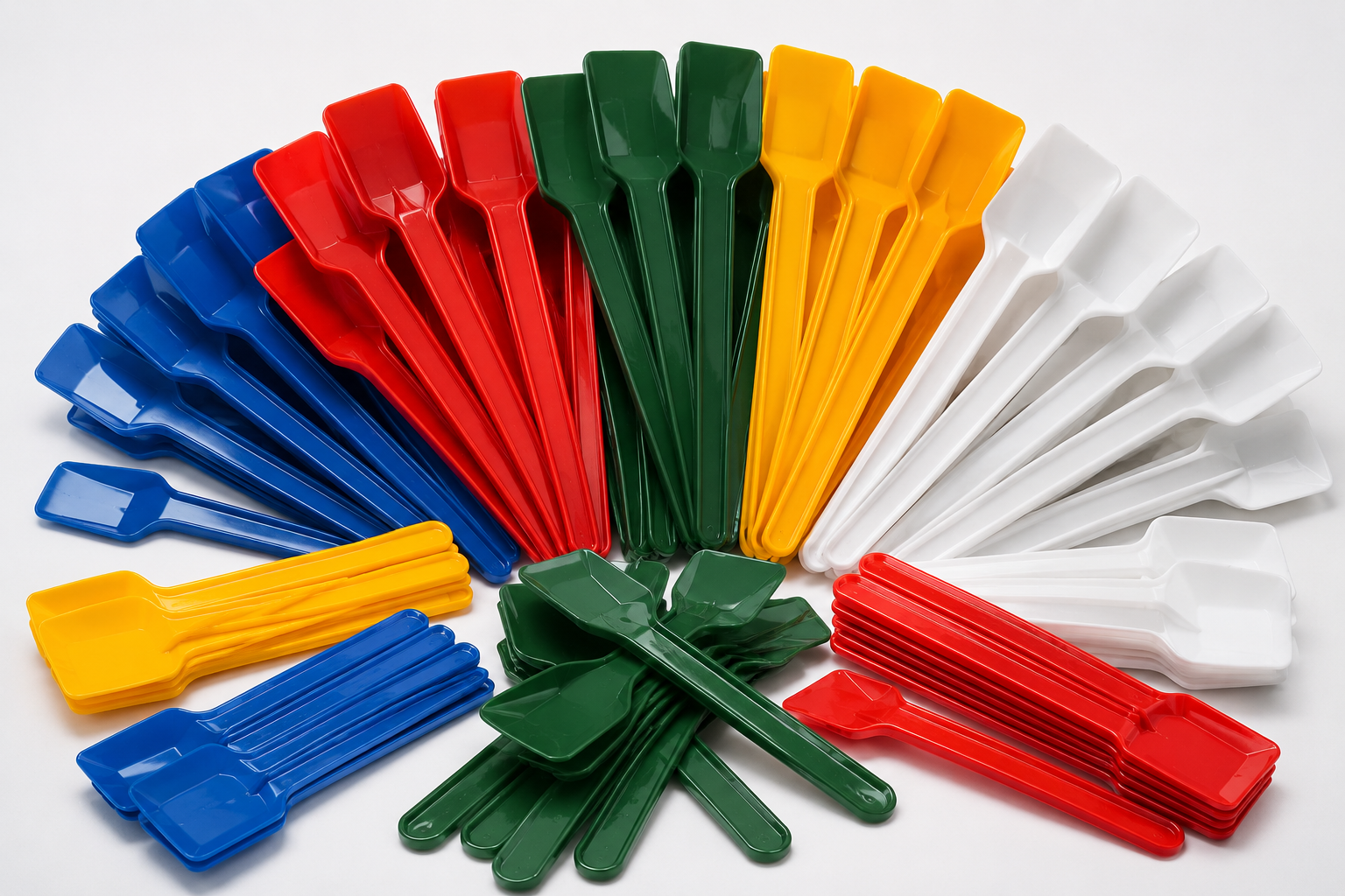 Eis-Spaten flach, Mehrweg, 95mm, PS, bunt, 1000 Stück/Packung