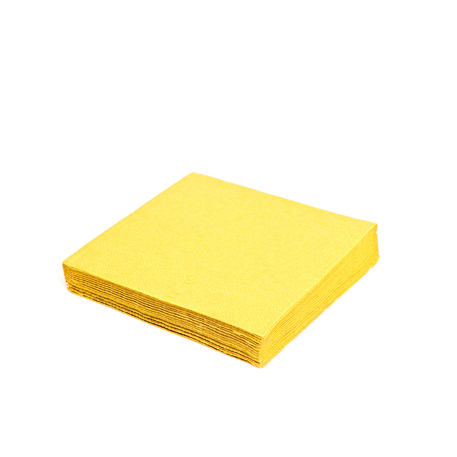 Serviette 33x33cm, 3-lagig, 1/4-Falz, gelb, (6x250) 1500 Stück/Karton