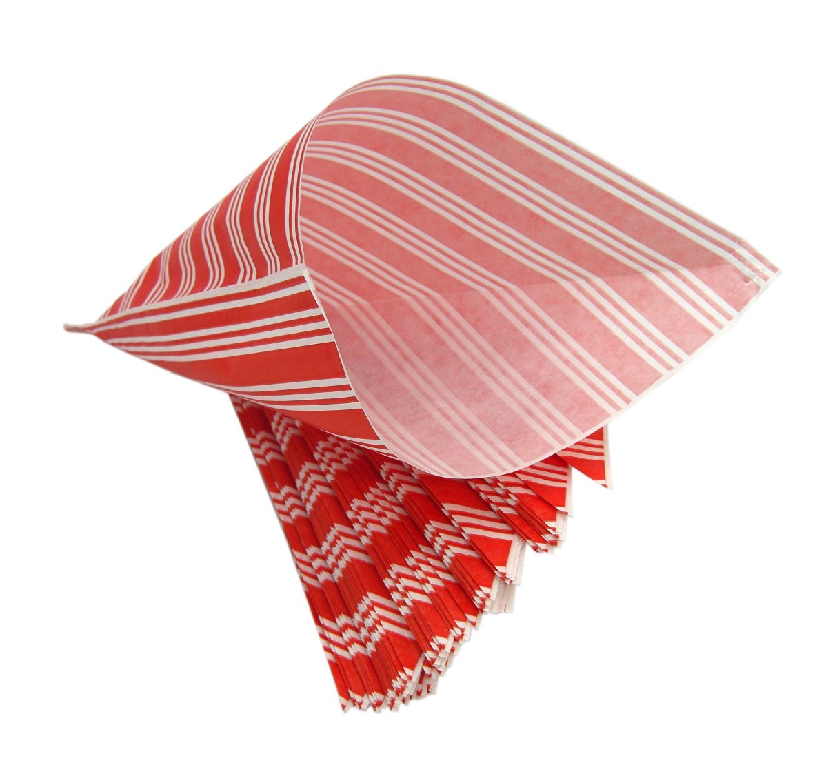 Spitztüte 250g, 23cm, rot/weiß, Kraftpapier, 2000 Stück/Karton Spitztüte 250g, 23cm, rot/weiß, Kraftpapier, 2000 Stück/Karton
