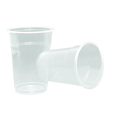 Trinkbecher, Bierbecher, Smoothiebecher ALL-IN-ONE, 400ml, PP, klar, (24x1200 Stück) 1 Palette