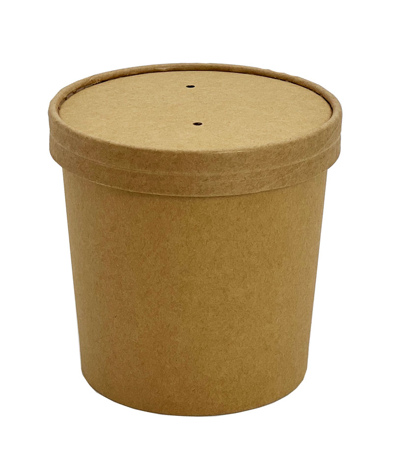 KOMBI Bio Suppenbecher 26oz (750ml) mit Deckel, Kraftkarton braun, 250 Stück/Karton KOMBI Bio Suppenbecher 26oz (750ml) mit Deckel, Kraftkarton braun, 250 Stück/Karton