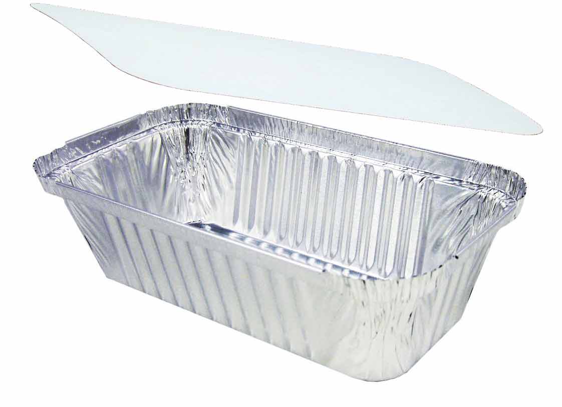 Aluschale R13-670L mit Deckel, 100 Stück/Packung