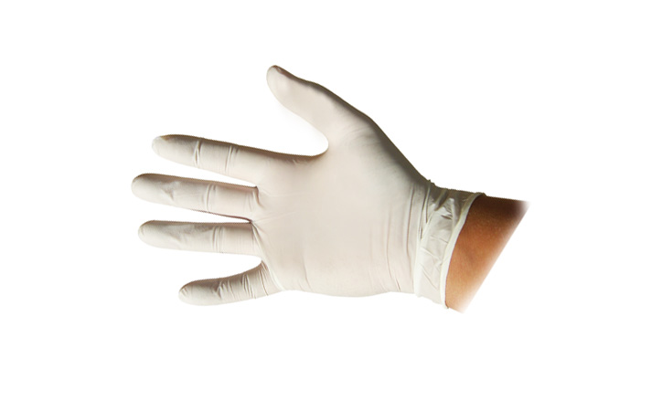 Latex Handschuhe weiss, Größe L, VE 100