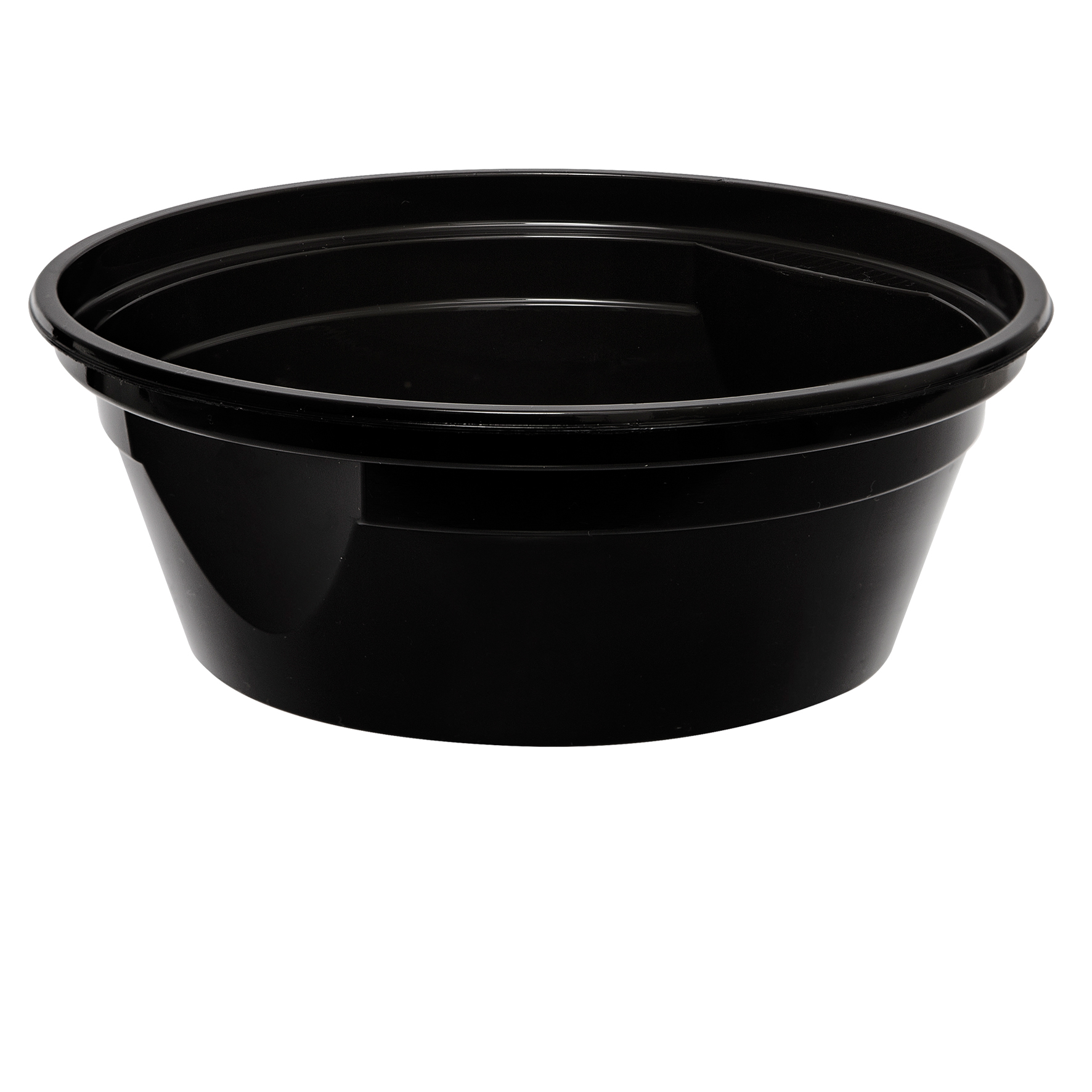 MEHRWEG Mikrowellen Soßen- oder Suppenbowl black PP8, 300/360ml mit klarem Deckel 450 Stück / Karton