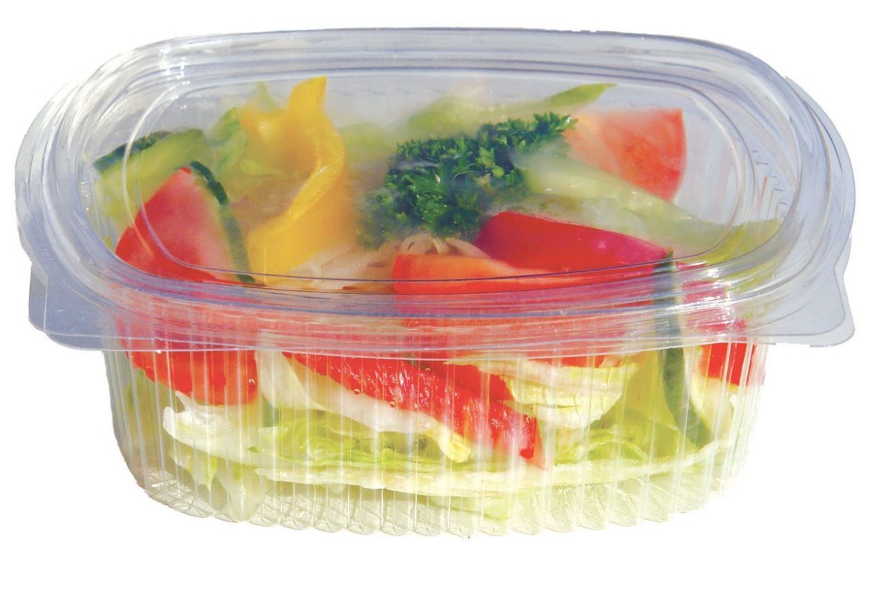 Salatschale Beilagenschale oval, 375ml, mit anhängendem Deckel, (10x50) VE 500