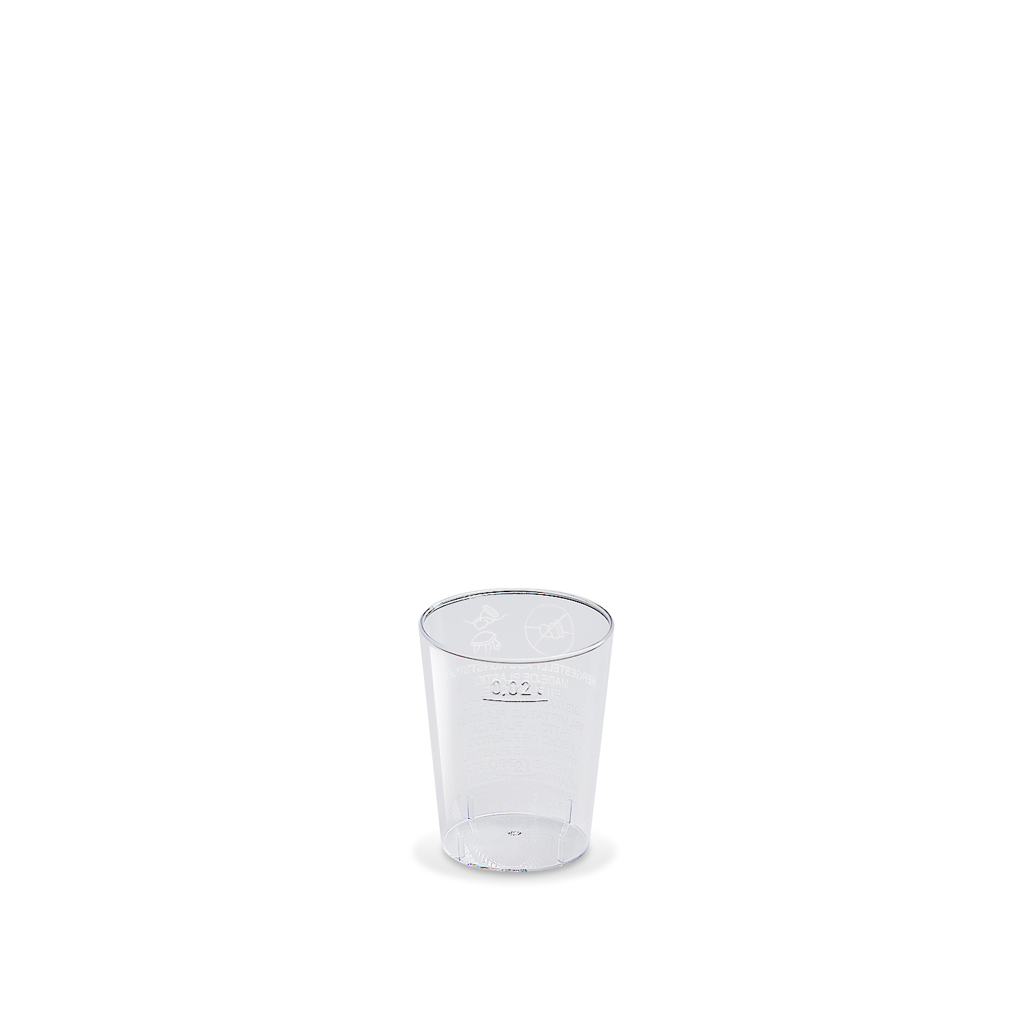 Schnapsglas 2cl, PS, (VE 54x50) 2700 Stück/Karton