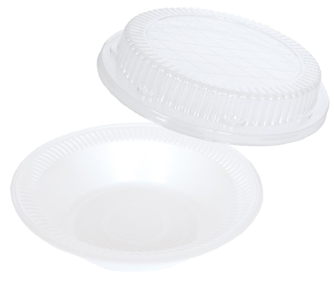 Komplett-Set Salatschale B3 "Klassik" mit Deckel, ca. 800ml, 100 Stück/Packung