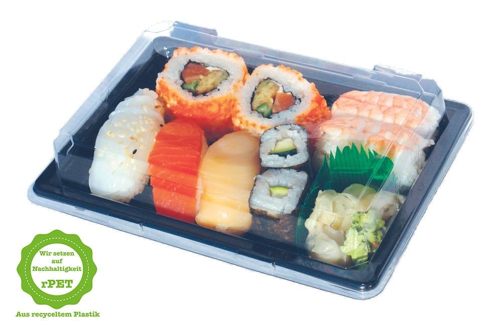 Sushi-Schale S5/T30 Komplett SET, 188x130x45mm, 50 Stück/ Packung