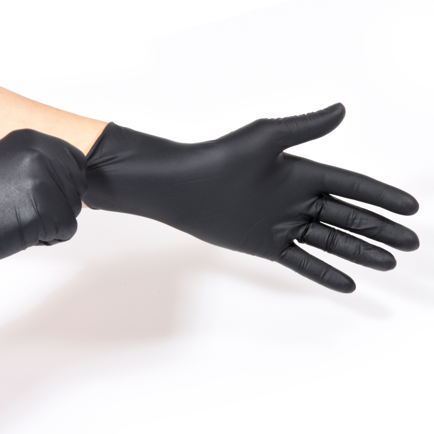 Nitril Handschuhe schwarz, ungepudert, Gr. M, VE 100