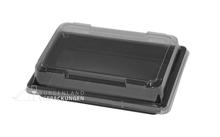 rPET Sushi-Schale "T20"/411, Komplett SET, 163x113x17 mm, 500 Stück/Karton