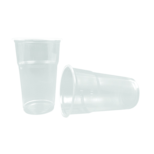 Trinkbecher, Bierbecher, Smoothiebecher ALL-IN-ONE, 500ml , PP, klar, (24x1200 Stück) 1 Palette