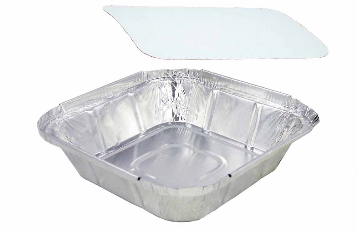 Aluschale R25-560L mit Deckel, 100 Stück/Packung