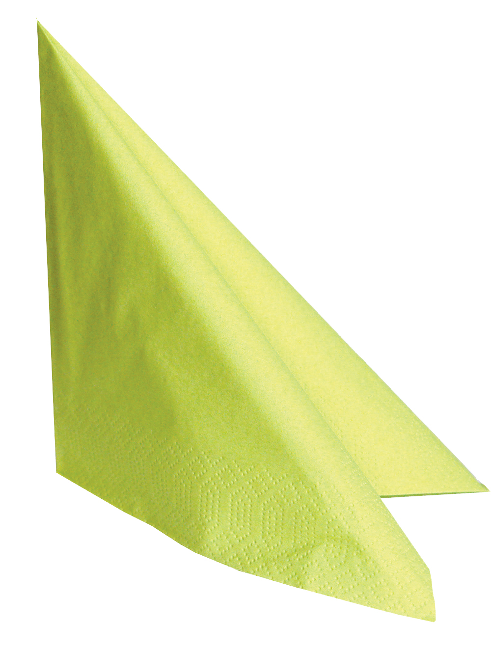 Servietten 40x40cm, 3-lagig, 1/4 Falz, limone, 1000 Stück/Karton