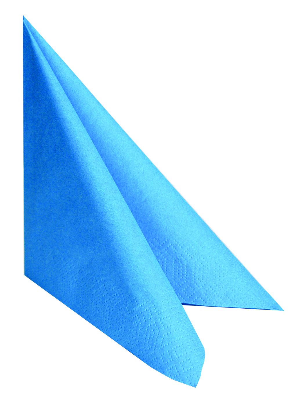 Serviette 33x33cm, 3-lagig, 1/4-Falz, pacific blue, 1000 Stück/Karton