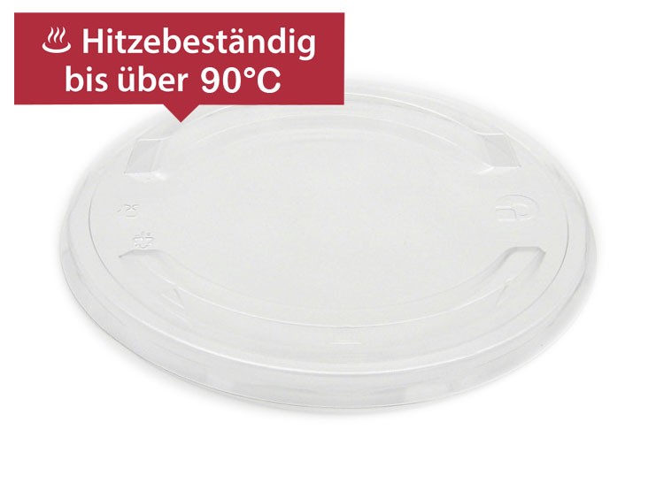 PP Deckel für Salatbowl braun 500ml, 750ml und 1000ml, für warme Speisen, (24x300 Stück) 1 Palette