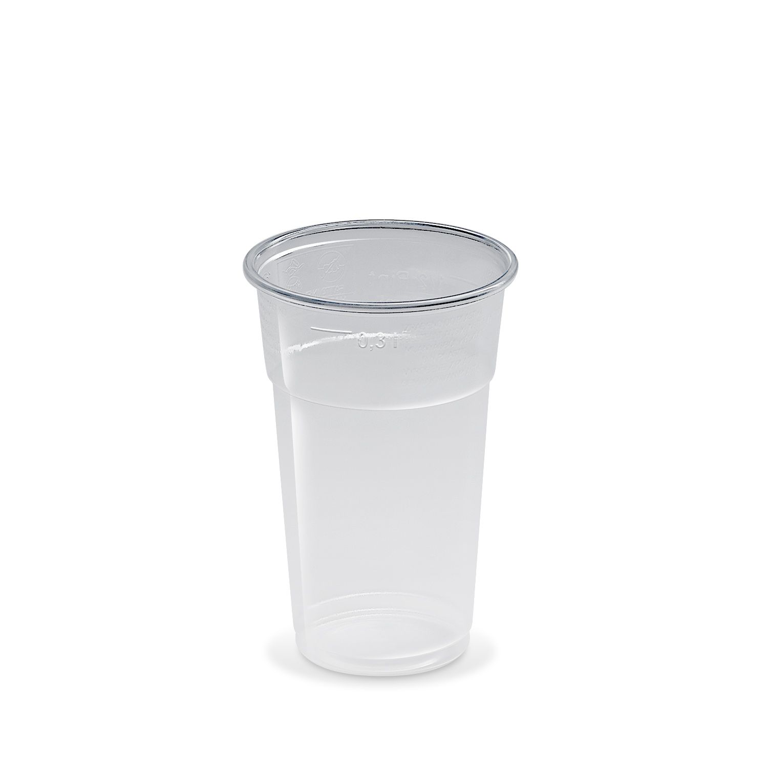 Trinkbecher 300ml / 0,3L, Bierbecher, PP, klar, (30x1250 Stück) 1 Palette