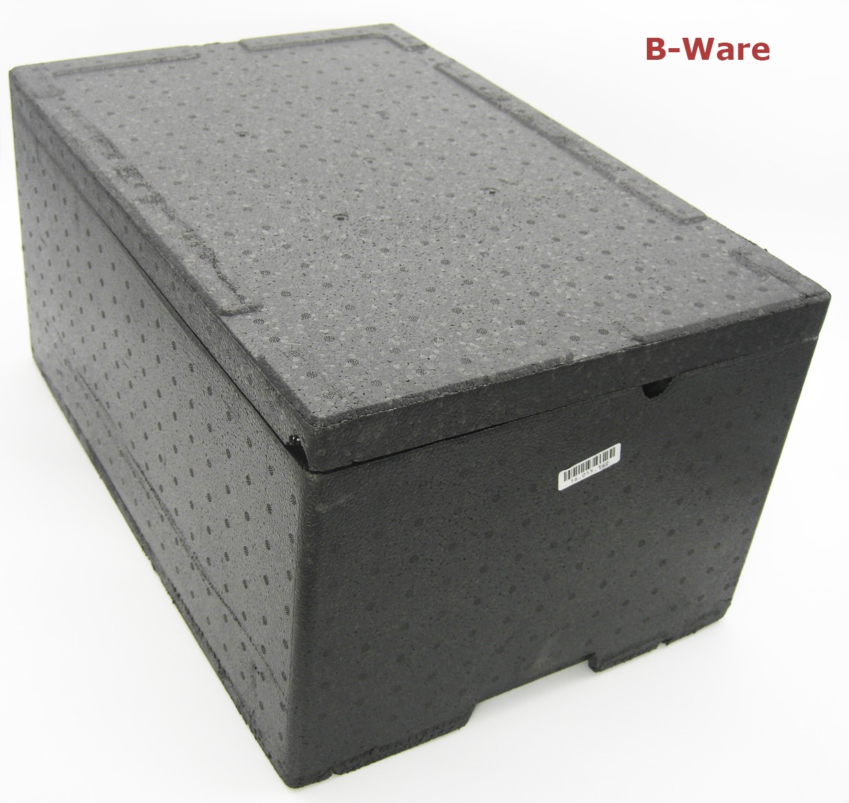 Thermobox "B-Ware" Iso Transportbehälter, 60x40x31cm, geschäumt, schwarz