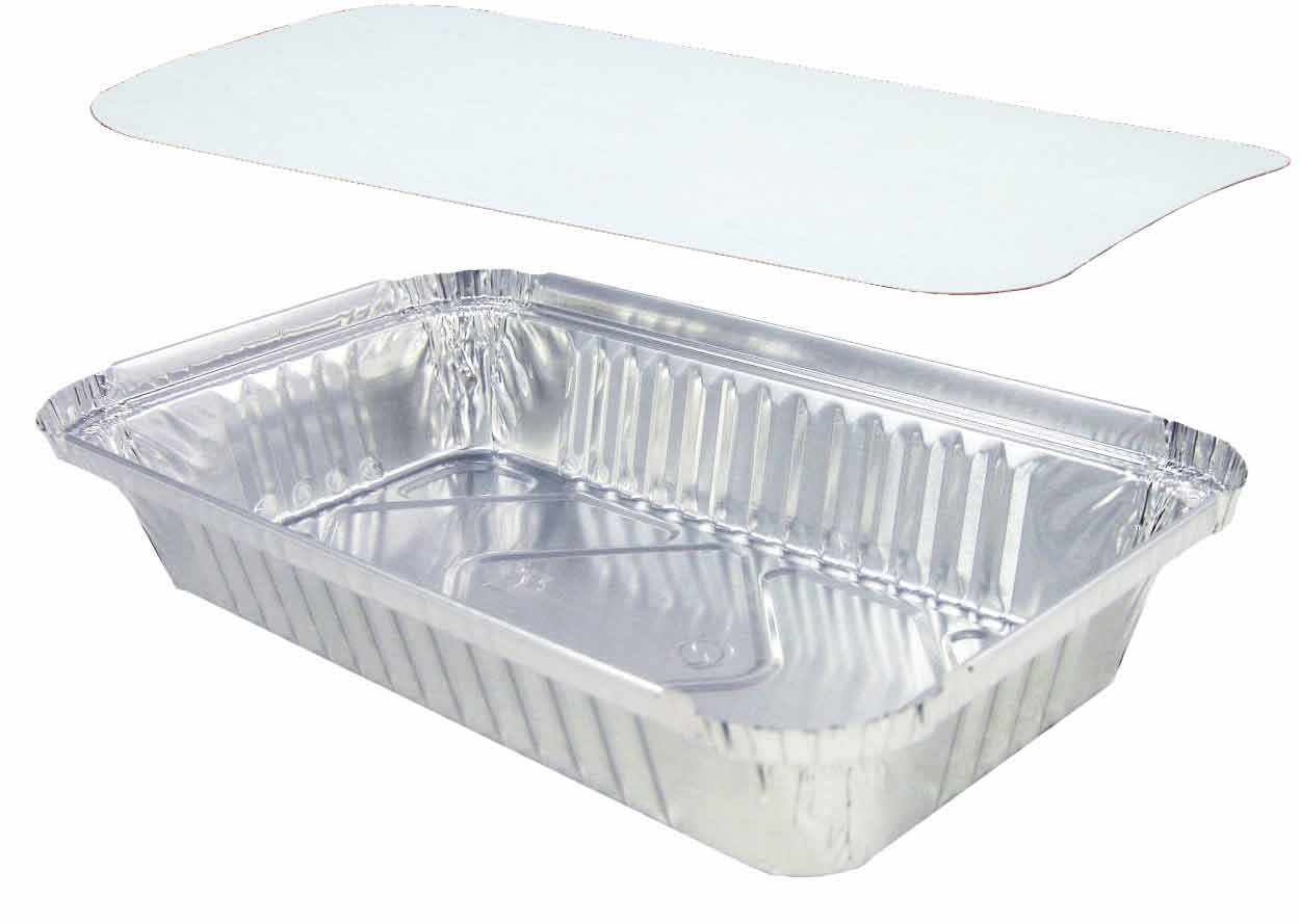 Aluschale R84-861L mit Deckel, 100 Stück/Packung