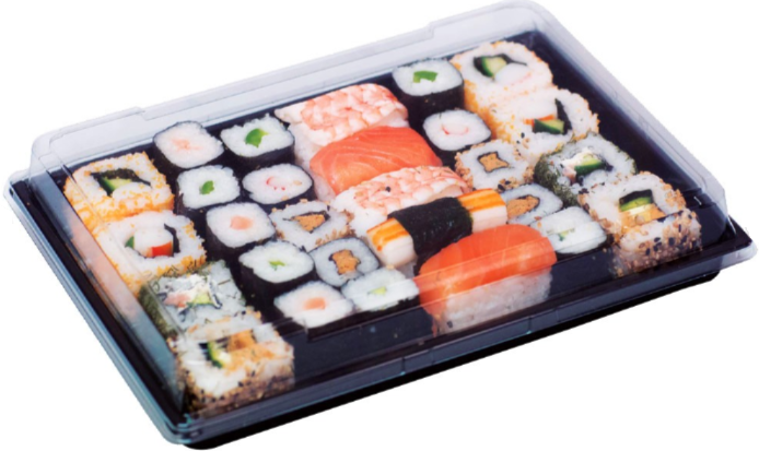 Sushi-Schale S9/T45 Komplett SET, 240x147x45mm, 300 Stück/Karton