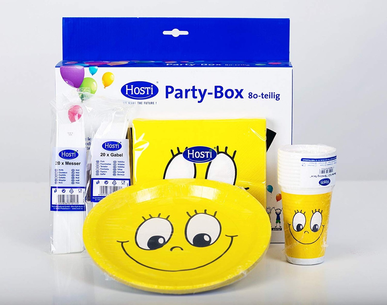Partybox "Smile", 80-teilig