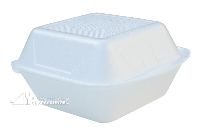 Hamburger-Box groß " IP6 " geschäumt (XPS ) (500 Stück/Karton)