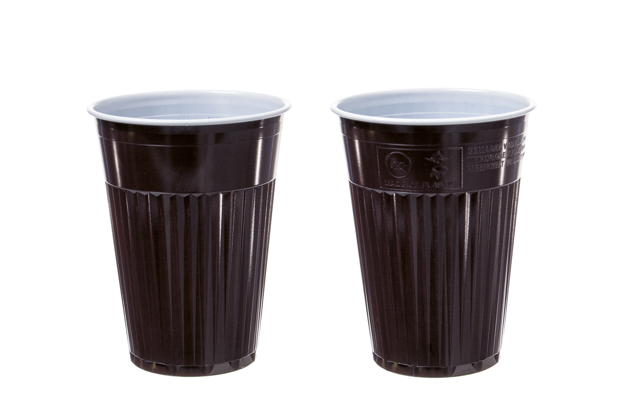 Automatenbecher 180ml, braun, PS, 100 Stück/Packung