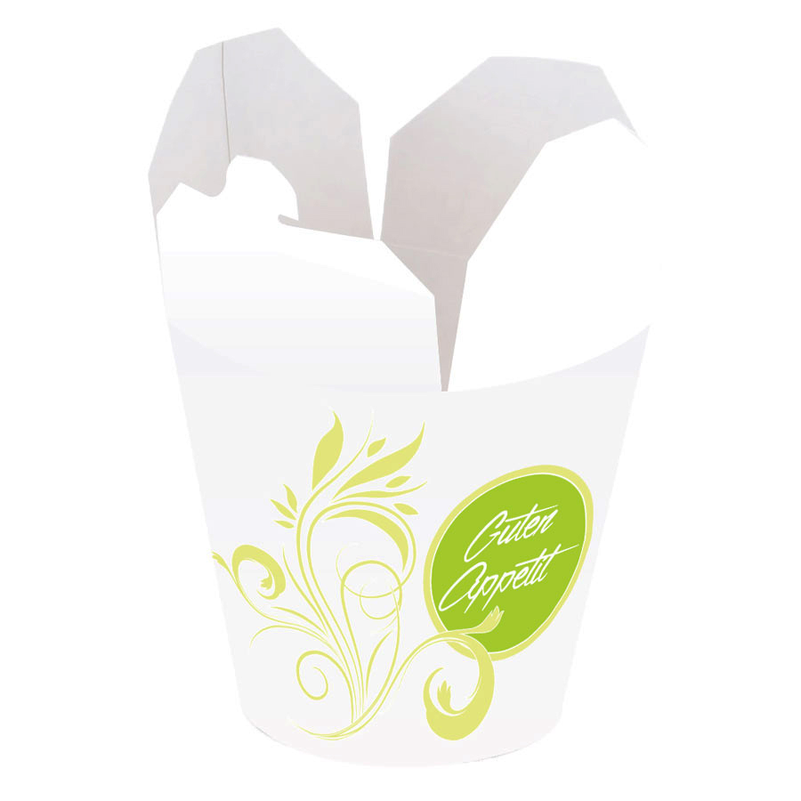 Foodbox "Green Flower" 24oz, 600ml, 500 Stück/Karton