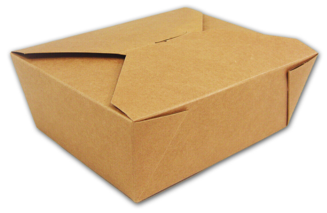 Kraft Papier Lunchbox 1600ml, 200x140x65mm, 200 Stück/Karton