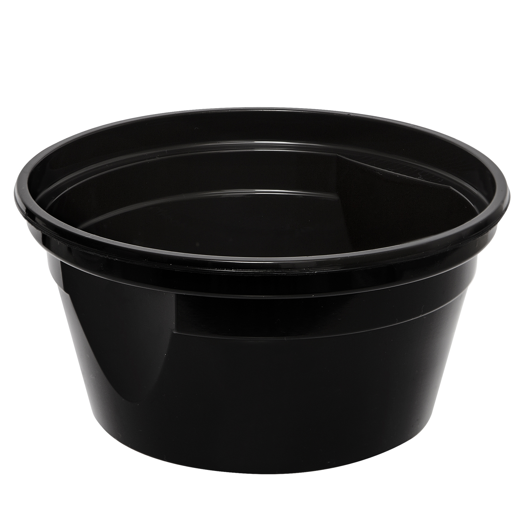 MEHRWEG Mikrowellen Suppenbowl black PP16, 500/560ml mit klarem Deckel 450 Stück/Karton