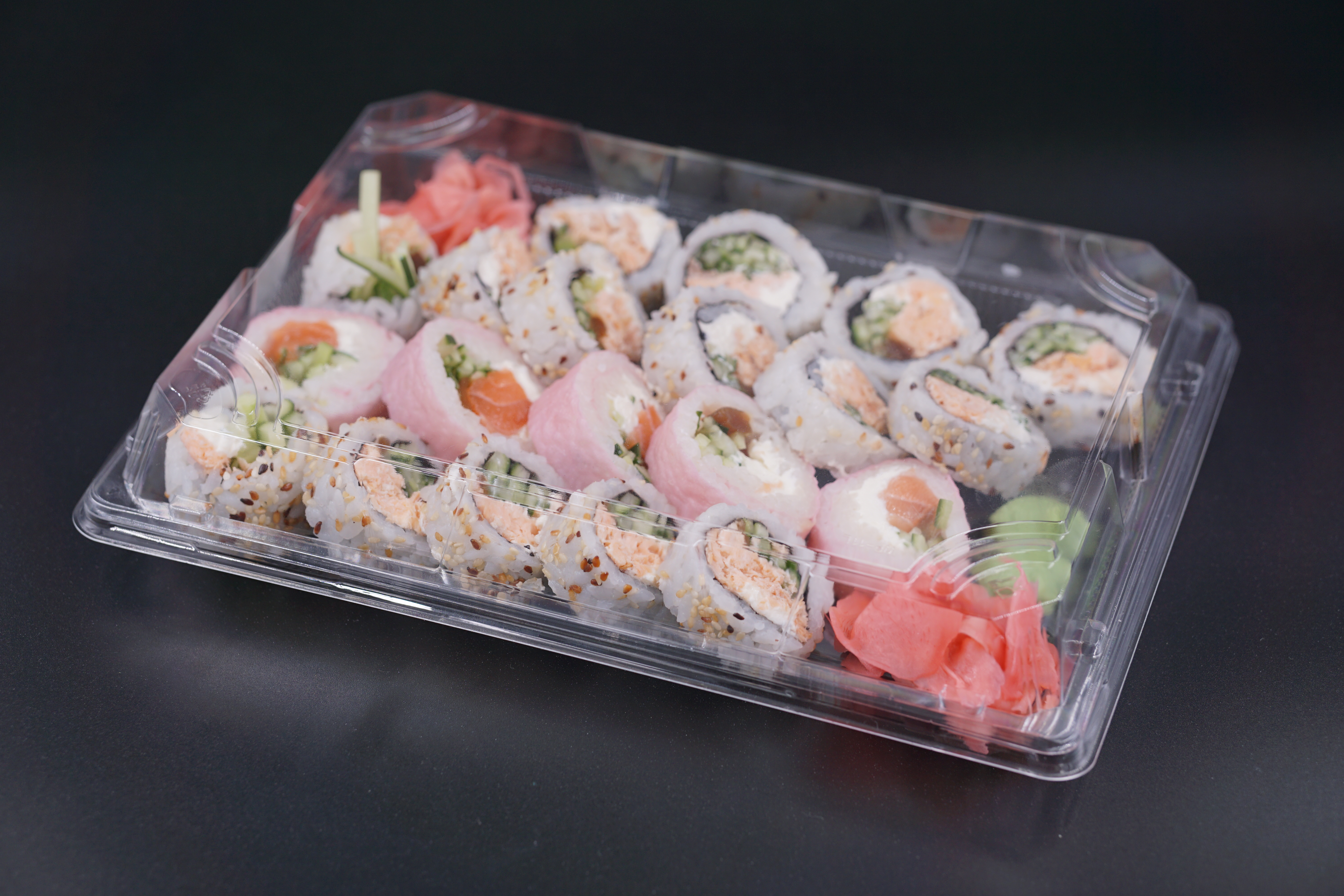 Sushi-Schale S11/T50 Komplett SET, 260x190x45mm, 300 Stück/Karton Sushi-Schale S11/T50 Komplett SET, 260x190x45mm, 300 Stück/Karton