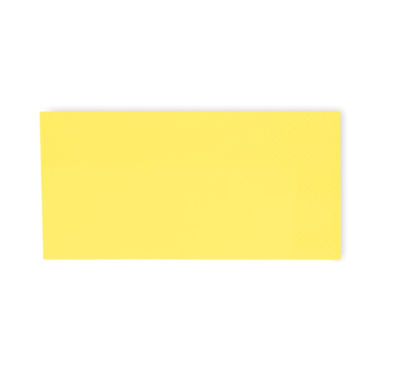 Zelltuchservietten 3-lagig, 33 x 33 cm, 1/8 Falz, gelb, VE 1000