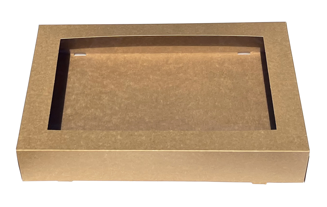 Cateringbox / Transportbox groß, nature, Gr. 3, 55x37,5x8 cm, 50 Stück/Karton